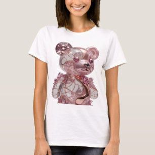 Camiseta Arte abstrata prateada espirituosa Design abstrato