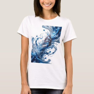 Camiseta ARTE ABSTRATA PRATEADA ICÔNICA Design Abstrato