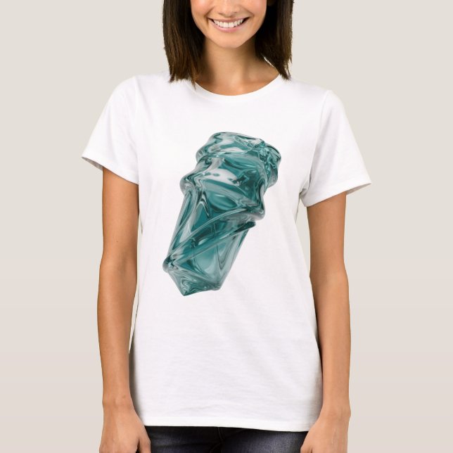 Camiseta Arte abstrata prateada impressionante DESIGN MODER (Frente)
