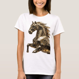 Camiseta Arte abstrata prateada vibrante Declaração Design