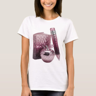 Camiseta Arte abstrata prateada vibrante Design Moderno v2