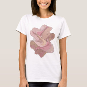 Camiseta ARTE ABSTRATA Printa de Moda em Prata Limpa