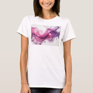 Camiseta Arte Abstrata Roxa ARTE Vestível Legal