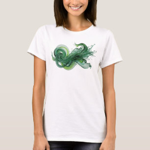 Camiseta Arte abstrata verde STATEMENT Design