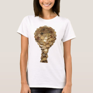 Camiseta ARTE ABSTRATA Vibrante Prata Impressão de Moda v2