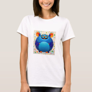 Camiseta Arte abstrato de animais expressiva design de cor