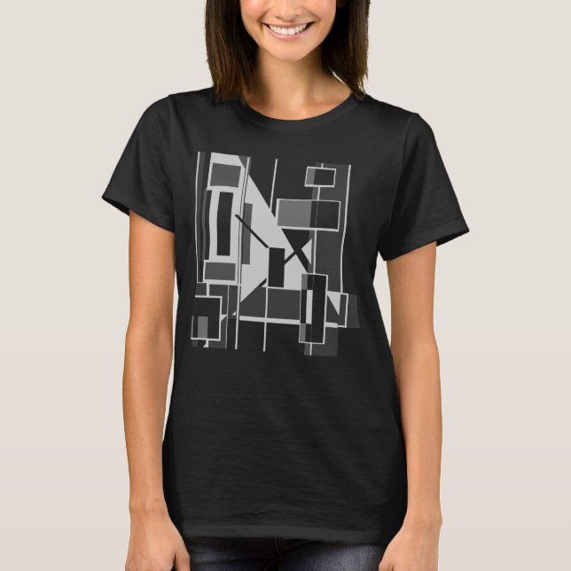 Camiseta Arte Abstrato de inspiração MCM geométrica da Cubi (Frente)