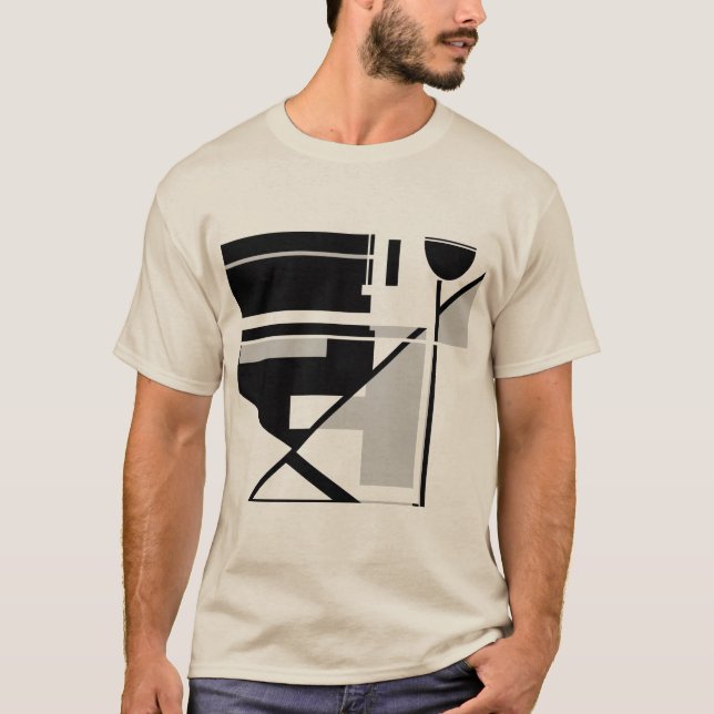 Camiseta Arte Abstrato de inspiração MCM, geométrica, de ci (Frente)