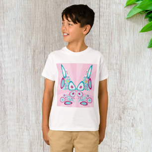 Camiseta Arte Abstrato-Pop de Borboleta Retroativa
