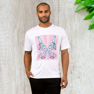 Camiseta Arte Abstrato-Pop de Borboleta Retroativa