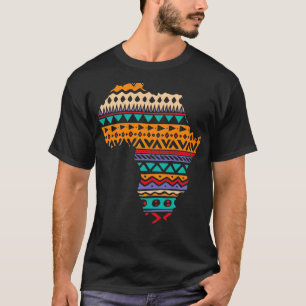 Camiseta Arte Afri - Padrão Tradicional Dashiki do Orgulho 