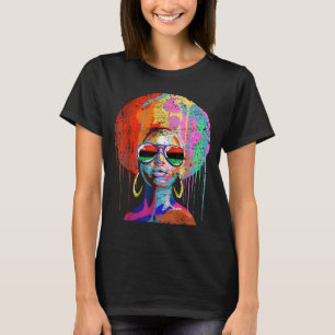 Camiseta Arte Afro Melanin, Rainha Negra