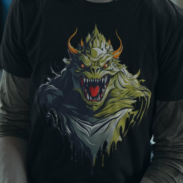 Camiseta Arte AI do Monstro das Bruxas Assustadoras (Criador carregado)