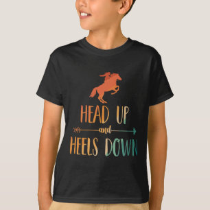 Camiseta Arte Anel De Cavalo Para Mulheres Meninas Rajadas 