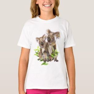 Camiseta Arte animal australiana pequena bonito do urso de