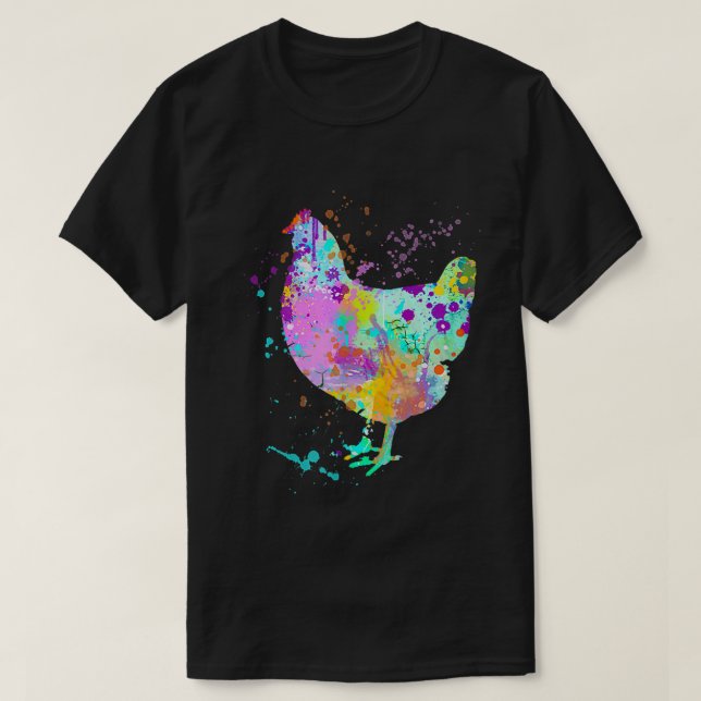 Camiseta Arte Animal De Fazenda De Frango Para Mãe Propriet (Frente do Design)