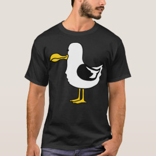 Camiseta arte animal engraçada de caça-aves praia