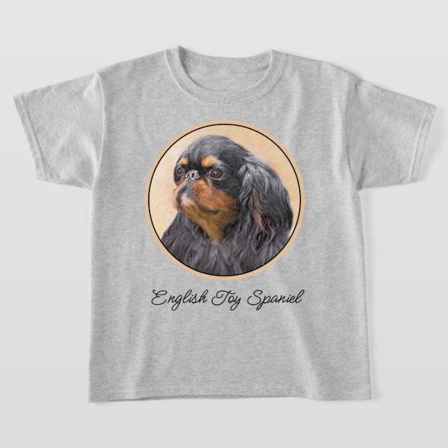 Camiseta Arte Animal Original Pintura Inglesa Toy Spaniel (Postura )