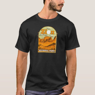 Camiseta Arte Antiga do Parque Nacional de Zion Presente Ar