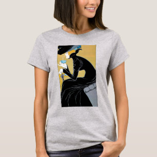 Camiseta Arte Antiga Modernista, Senhora Bebendo Chá Marco 