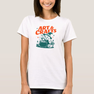 Camiseta Arte & Artesanato Bruxa Poção de Halloween Gráfica
