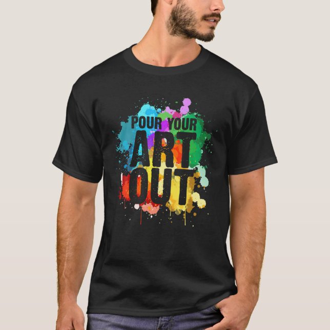 Camiseta Arte Artista legal Para Homens Pintura Artista (Frente)