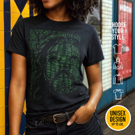 Camiseta Arte ASCII Jesus Coroa de Espinhos João 19:30