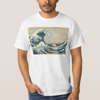 Camiseta Arte asiática - a grande onda fora de Kanagawa