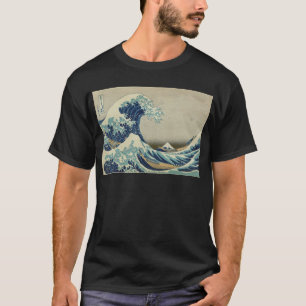 Camiseta Arte asiática - a grande onda fora de Kanagawa