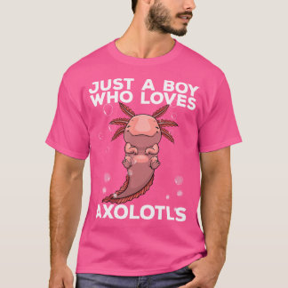 Camiseta Arte Axolotl legal Para Homens Peixes Mexicanos Sa