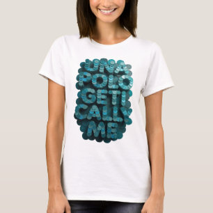 Camiseta Arte Azul DESIGN Moderno NÃO POLÍTICO ME
