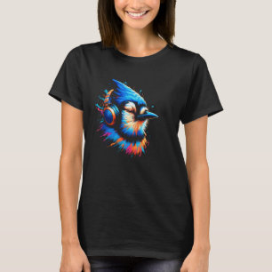 Camiseta Arte Azul-Jay legal para Música Amadurece o Nascim