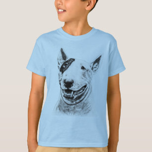 Camiseta Arte bonito do cão de bull terrier