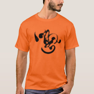 Camiseta arte caligráfica
