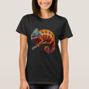 Camiseta Arte Camaleão Lagarto Réptil Animal Tropical G