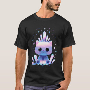 Camiseta Arte Caprichosa de Gatos da Princesa de Cristal Am