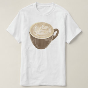 Camiseta arte cardíaca do café