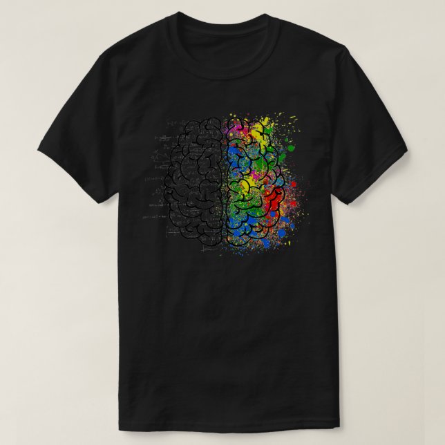 Camiseta Arte cerebral legal (Frente do Design)