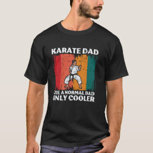 Camiseta Arte Clássica de Karatê Retro para Pai Homens Kara