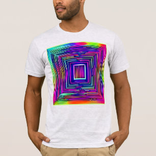 Camiseta Arte Colorida Abstrata do Espectro Neon