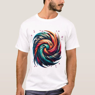 Camiseta Arte Colorida Abstrato