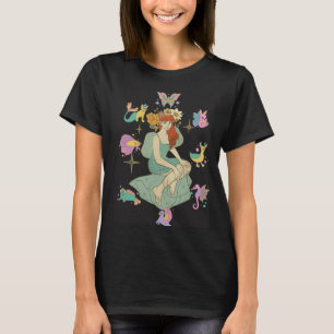 Camiseta Arte Colorida Caprichosa Menina Adicionar Nome Cut