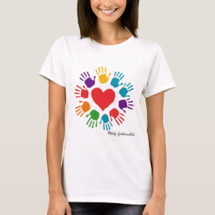 Camiseta Arte Colorida com Impressão Colorida - Dentes de A