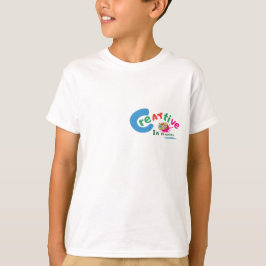 Camiseta Arte Colorida Criativa em Progresso Citação