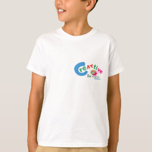 Camiseta Arte Colorida Criativa em Progresso Citação