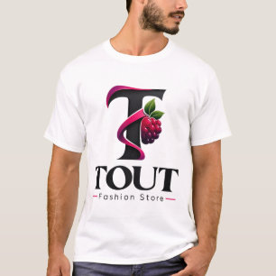 Camiseta Arte colorida de amora e mirtilo inspirada na mão
