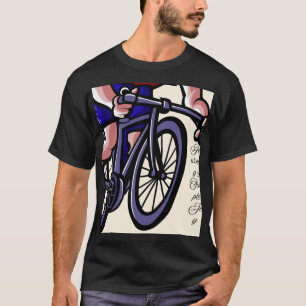 Camiseta Arte Colorida de Bicicleta – Passeio Alegre e Libe