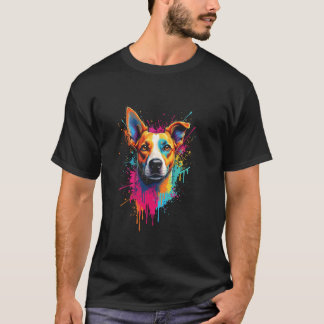 Camiseta Arte colorida de cachorro