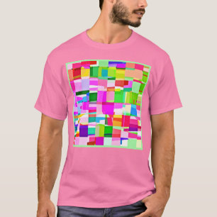 Camiseta Arte Colorida de Padrão