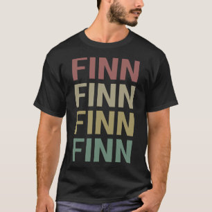 Camiseta Arte Colorida de Texto - Nome Finn